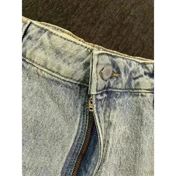 Wrangler Denim Jean Shorts 12 31 High Rise Vintage 3” Light Wash Mom Cut Off NWT - Picture 6 of 8